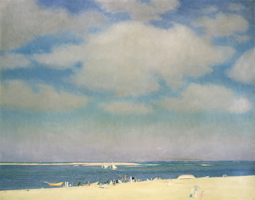 Detail of Seascape with Sandy Beach c.1915 by William McGregor Paxton
