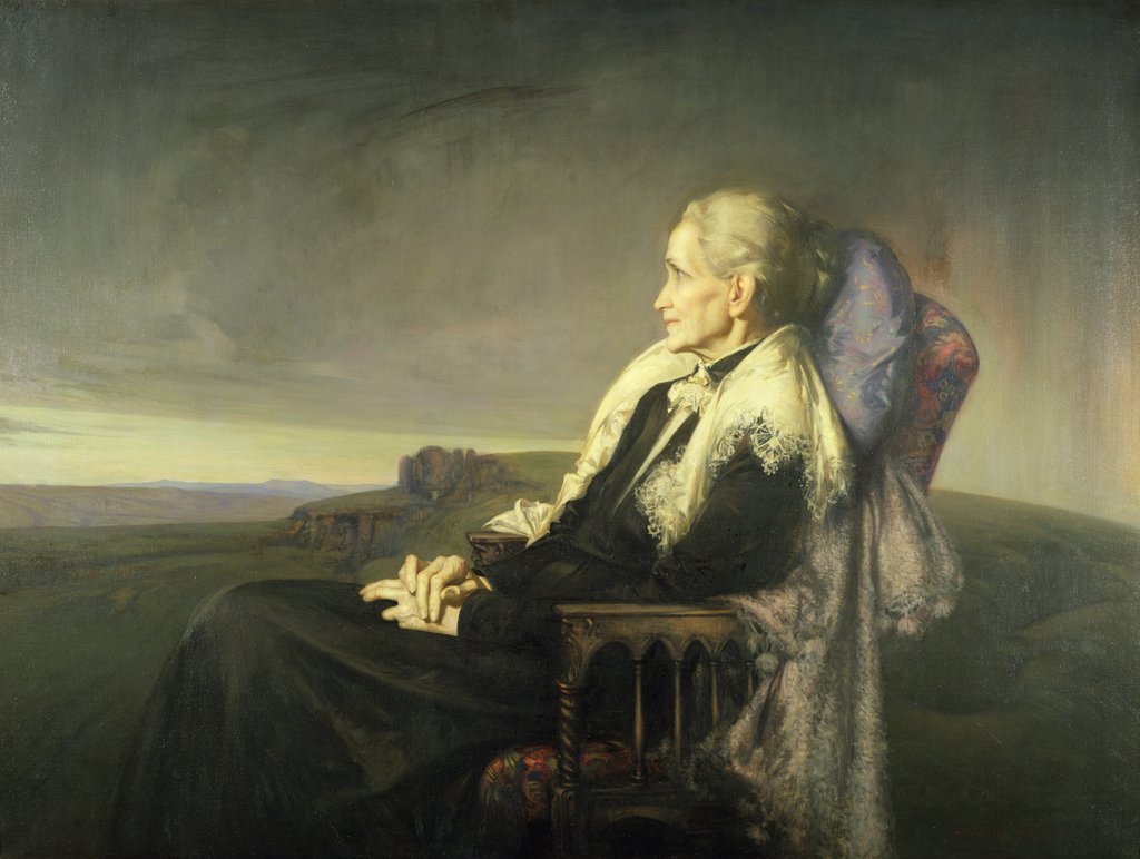 Detail of Portrait of My Mother, 1921 by Walter Launt Palmer