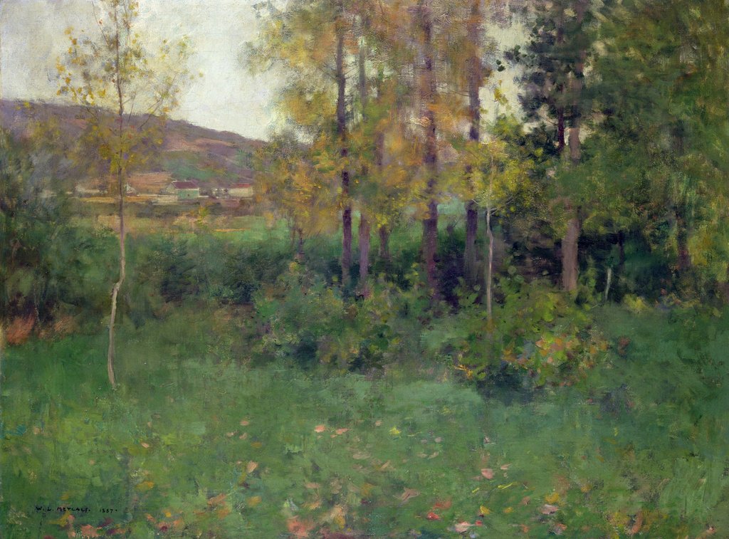 Detail of Spring Landscape, Giverny, 1887 by Willard Leroy Metcalf