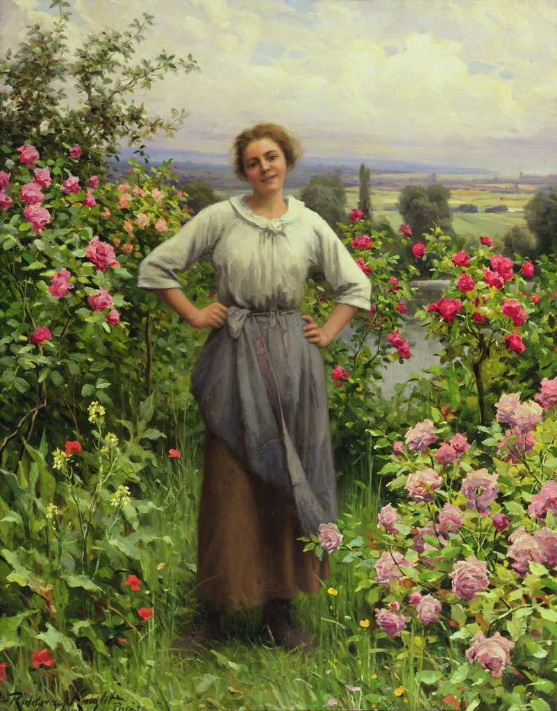 Detail of Life is Sweet by Daniel Ridgway Knight
