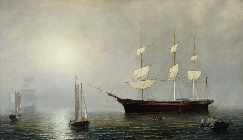 Detail of The Ship Starlight, c.1860 by Fitz Henry Lane