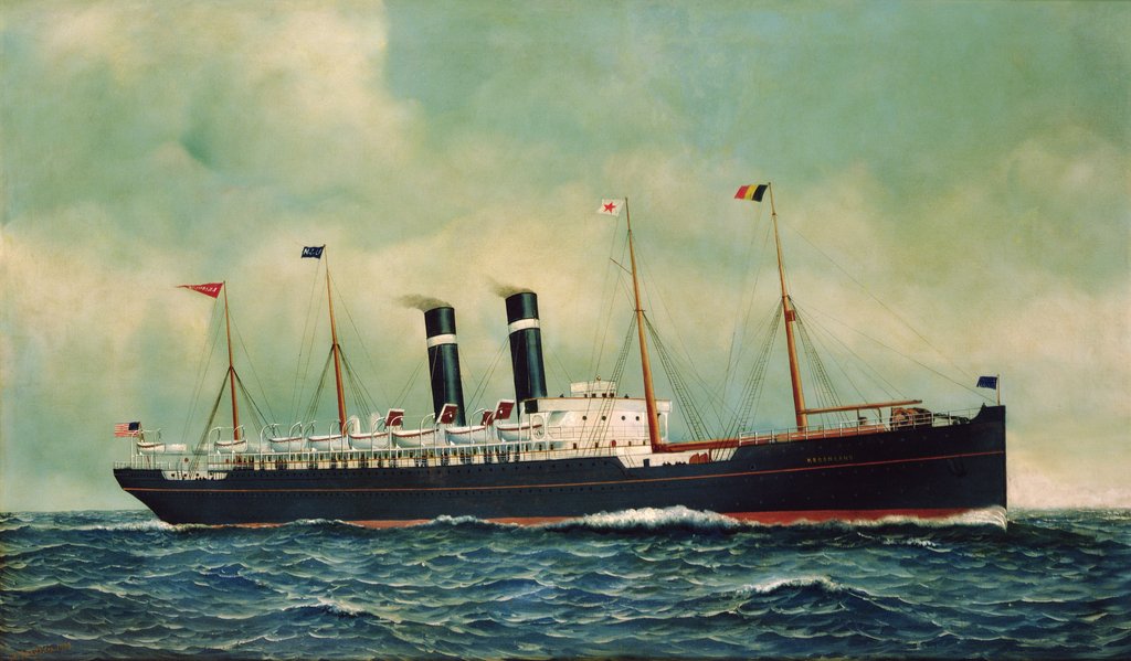 Detail of Steamer Kroonland, 1903 by Antonio Jacobsen