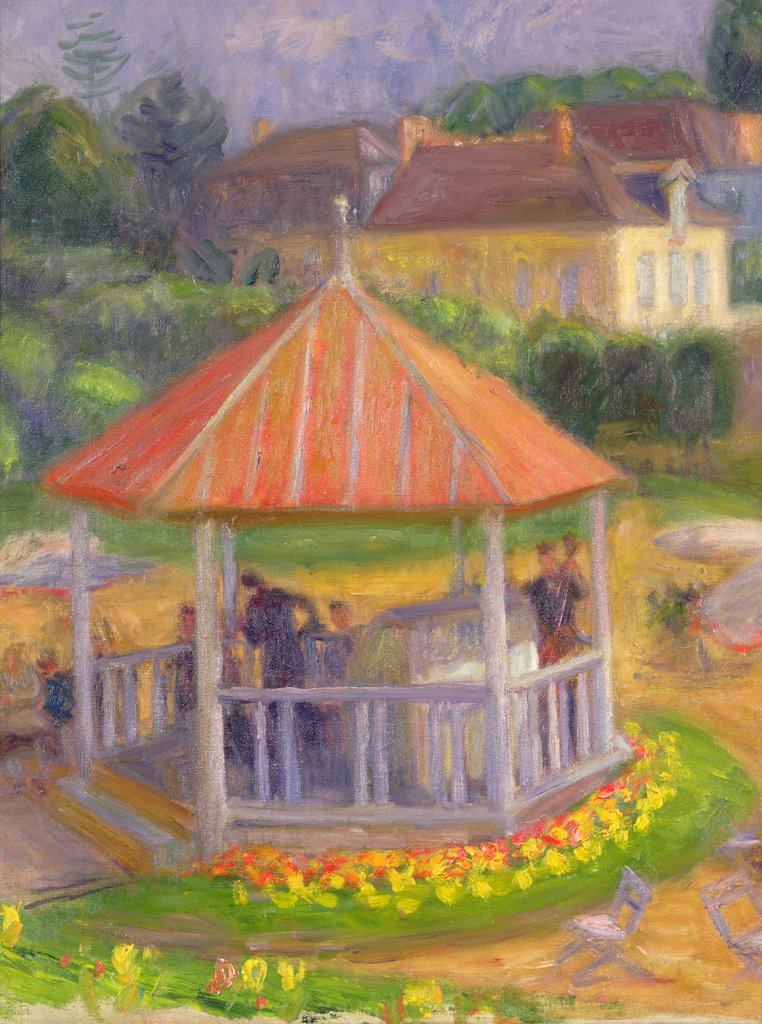 Detail of Bandstand by William James Glackens
