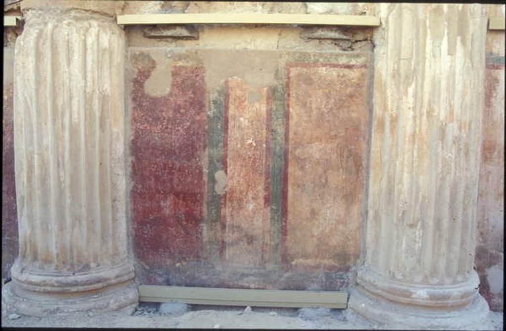 Detail of Colourful wall paintings from Herod's eastern palace by Roman