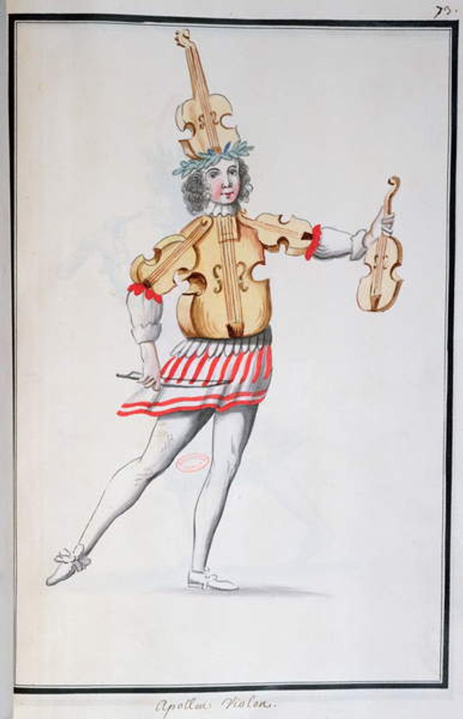 Detail of Costume of Apollo-Violin by French School