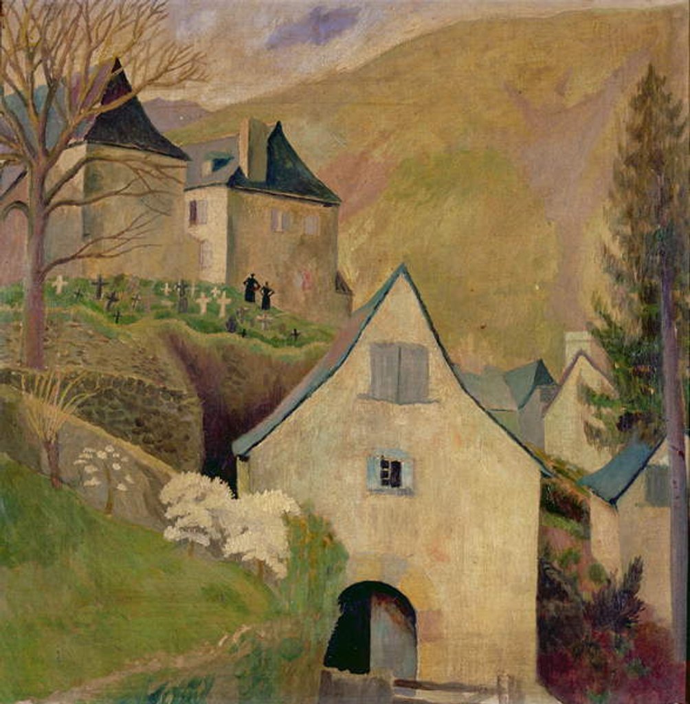Detail of Mountain Church, Larrau by Dora Carrington