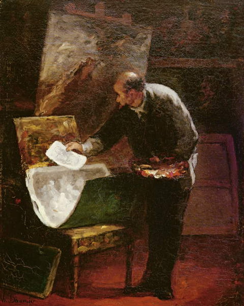 Detail of The Artist in his Studio by Honore Daumier