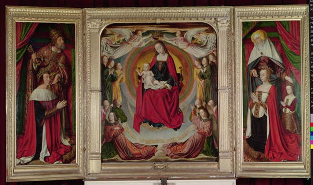 Detail of The Bourbon Altarpiece, c.1498 by Master of Moulins