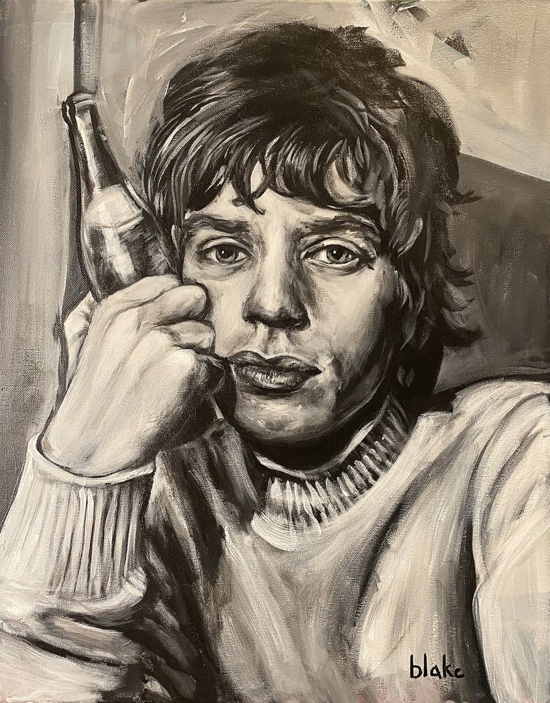 Detail of Mick Jagger, c.2021 by Blake Munch