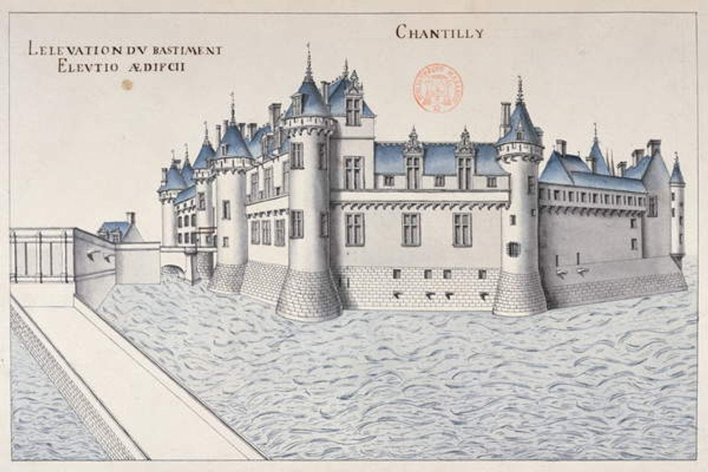 Detail of Chateau de Chantilly by French School