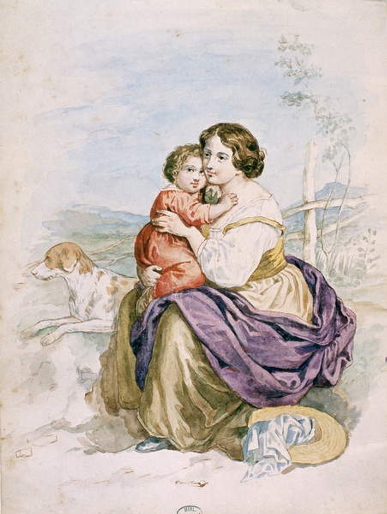Detail of Woman and Child by French School
