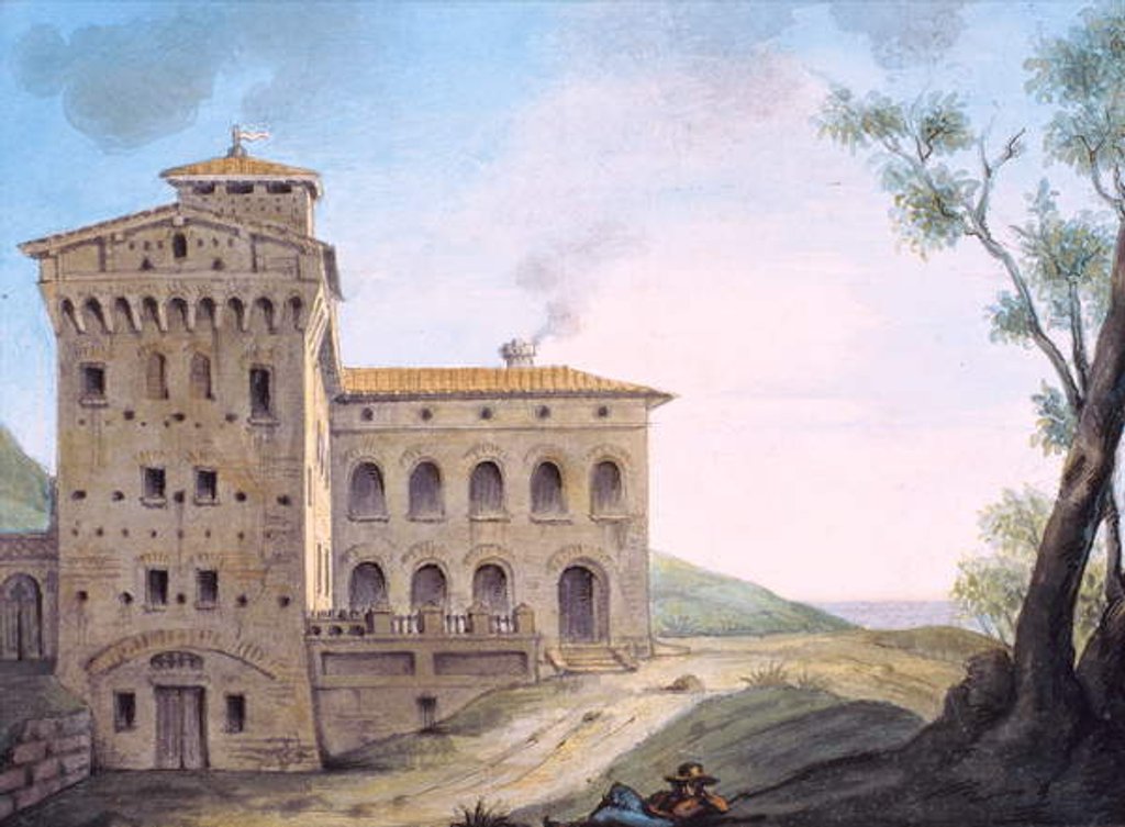 Detail of Italian palace by French School