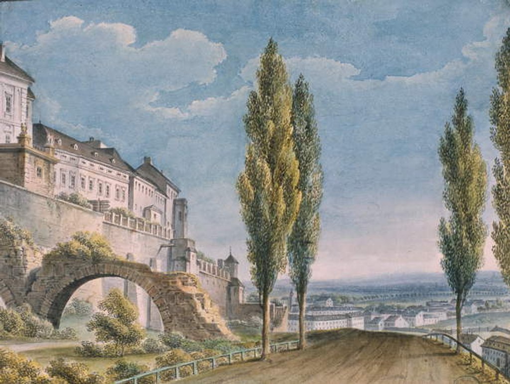 Detail of Ramparts of an Italian city by French School