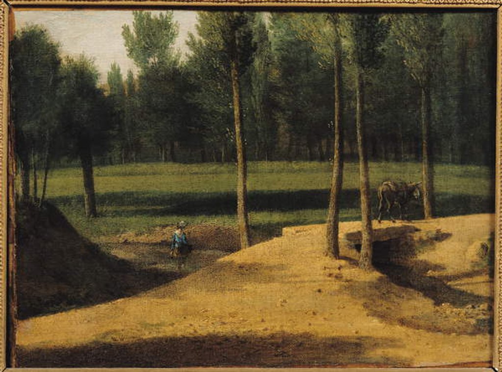 Detail of The Surroundings of the Bievre, c.1808-10 by Jean Victor Bertin