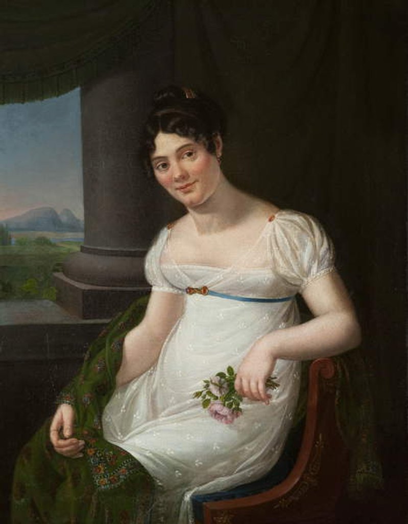 Detail of Half length portrait of La Duchesnois by or Berger Jenny Desoras