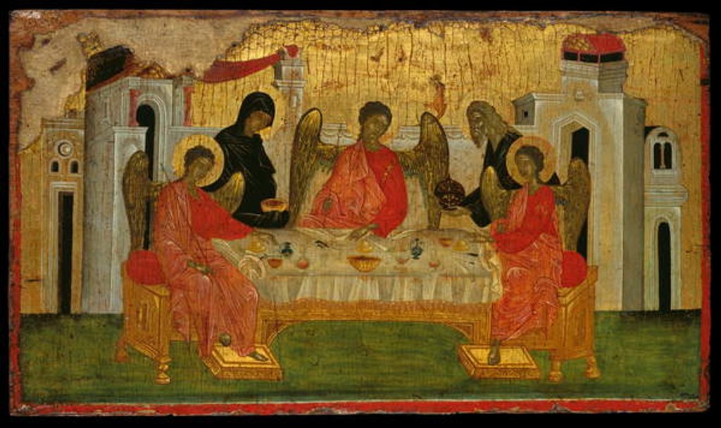 Detail of The Hospitality of Abraham, a Symbolic Representation of the Holy Trinity by Turkish School