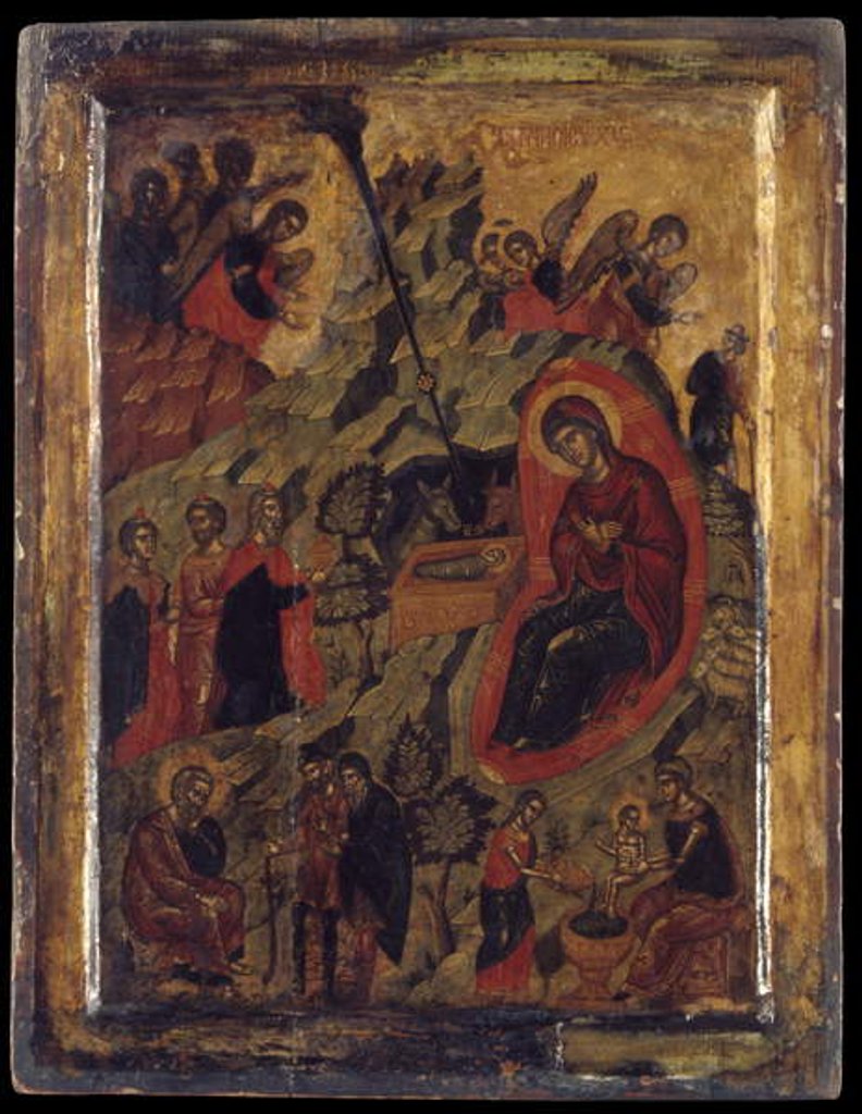 Detail of The Nativity by Cretan