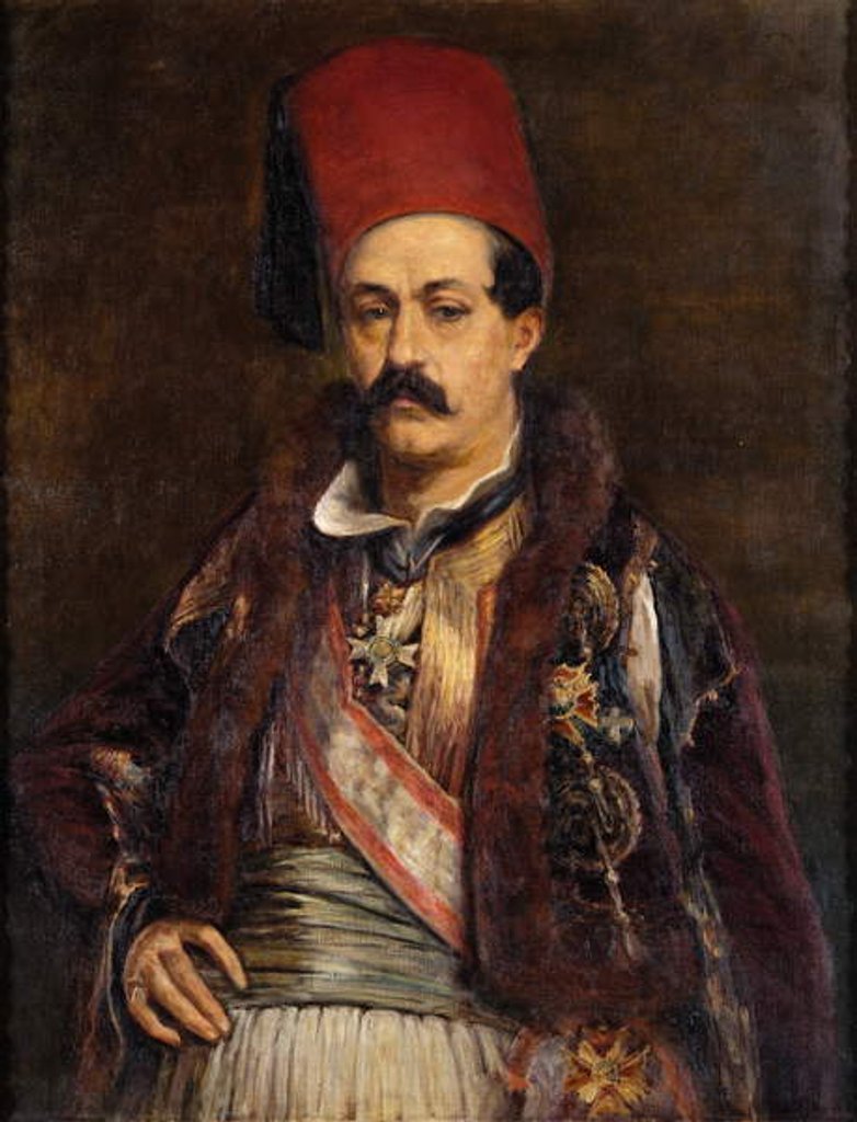 Detail of Portrait of Ioannis Kolettis by Greek School