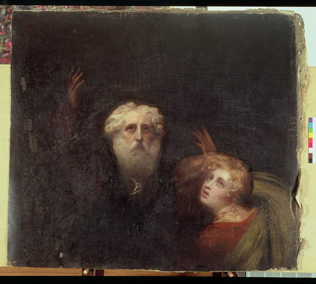 Detail of Prospero and Miranda, fragment from 'The Tempest', c.1790 by George Romney