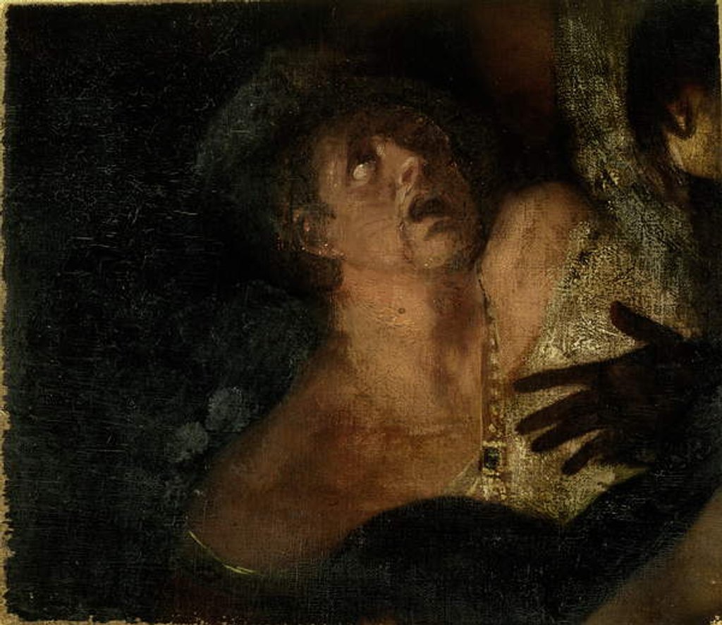 Detail of A Courtier, fragment from 'The Tempest', c.1790 by George Romney