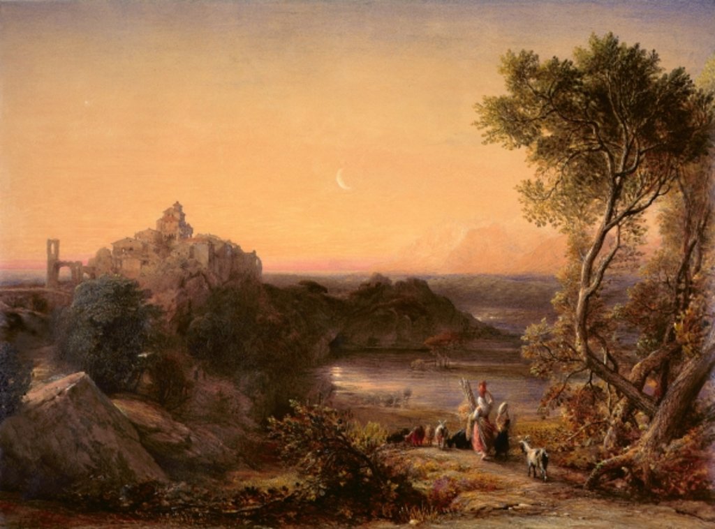 Detail of Papigno on the Nar below the Falls of the Terni, 1839 by Samuel Palmer