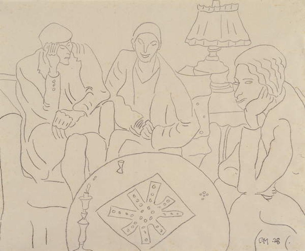 Detail of The Game of Ludo, 1928 by Cedric Morris