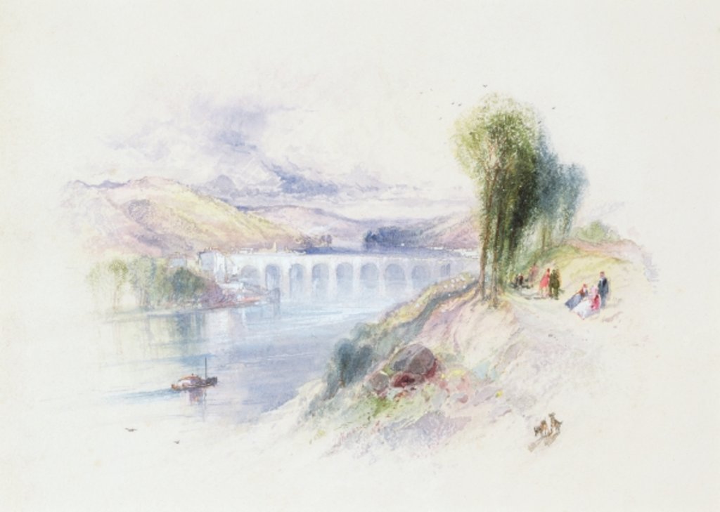 Detail of The River Schuykill by Thomas Moran