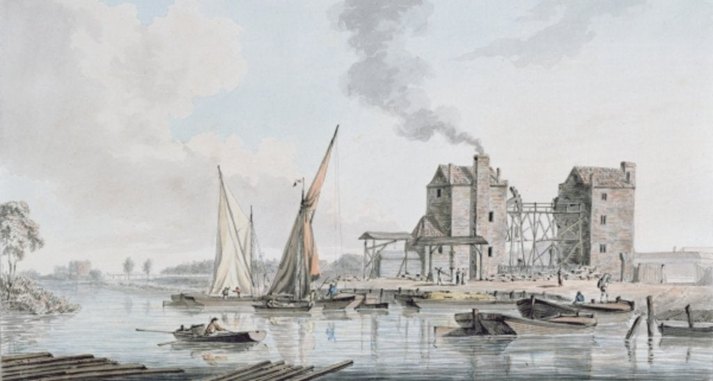 Detail of View of the water engine at Pimlico, 1783 by John Thomas Serres