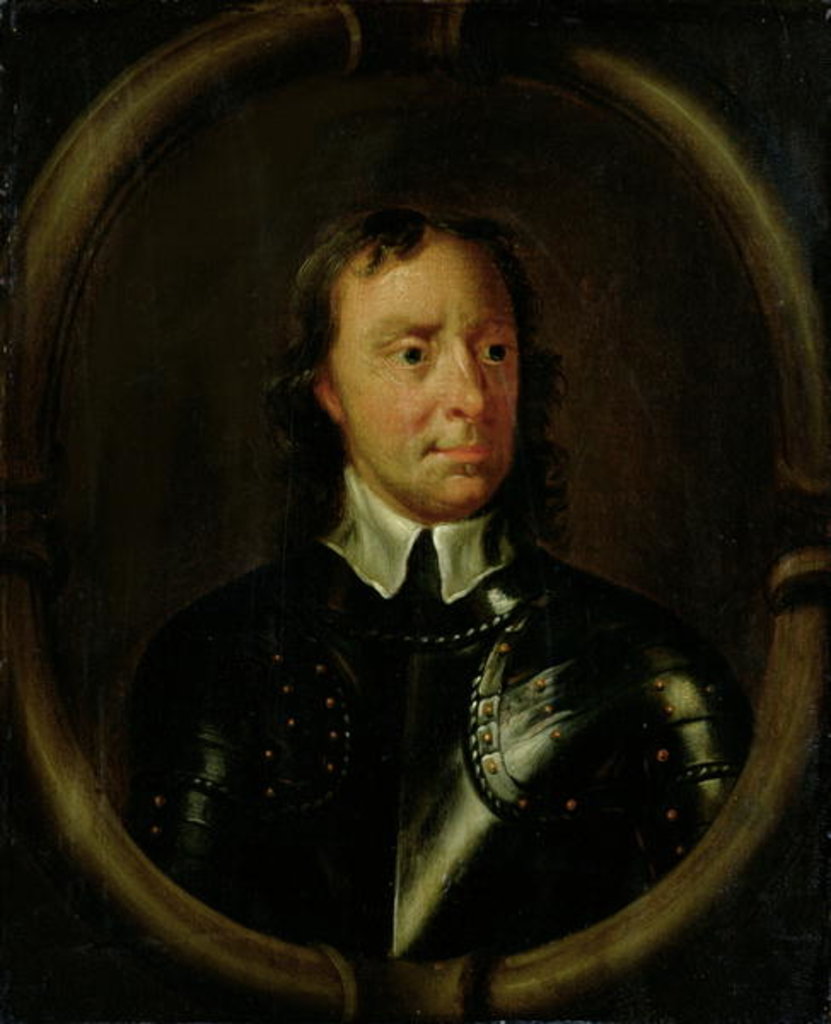 Detail of Portrait of Oliver Cromwell by Peter (after) Lely