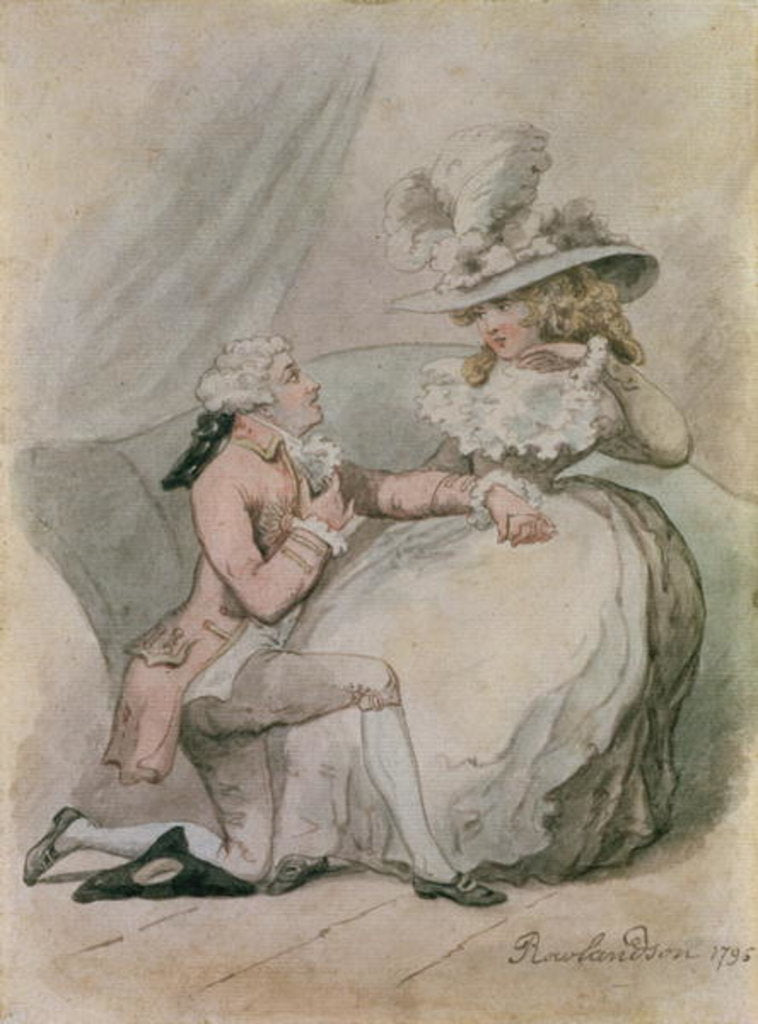 Detail of The Proposal, 1796 by Thomas Rowlandson