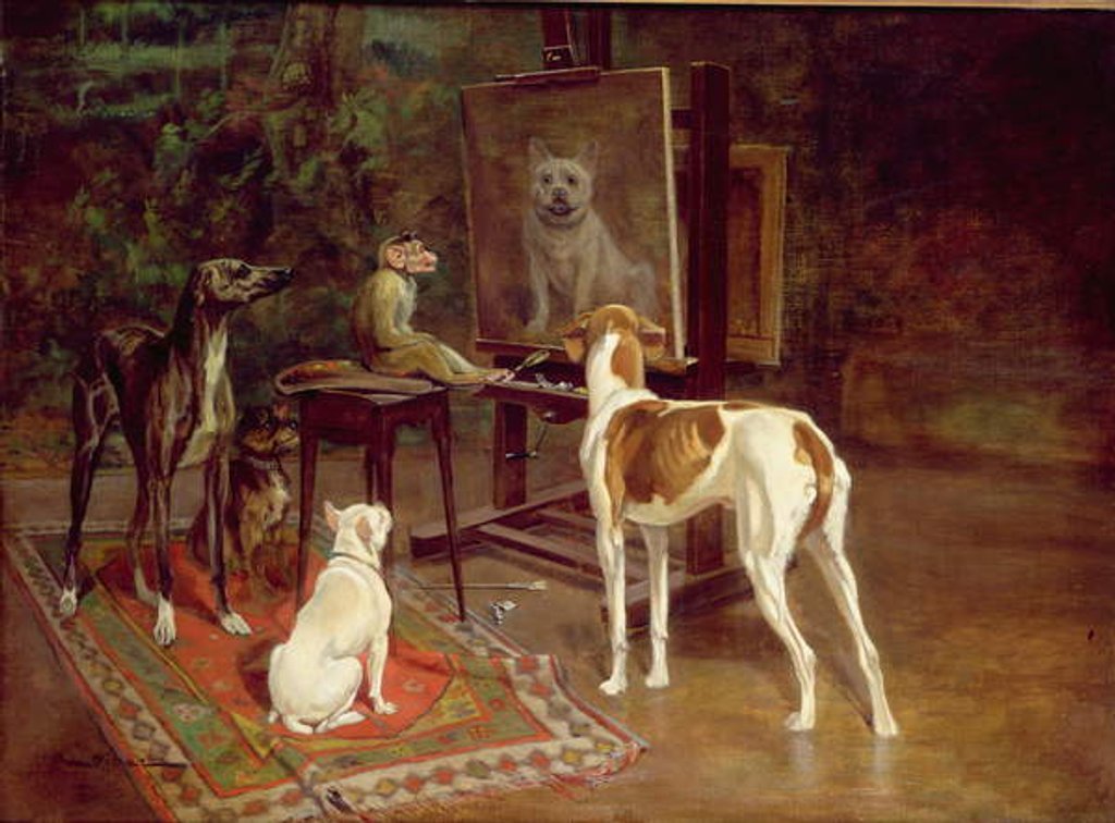 Detail of The Critics by Auguste Vimar