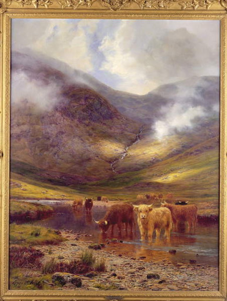 Detail of The Hills of Ardgell by Louis Bosworth Hurt