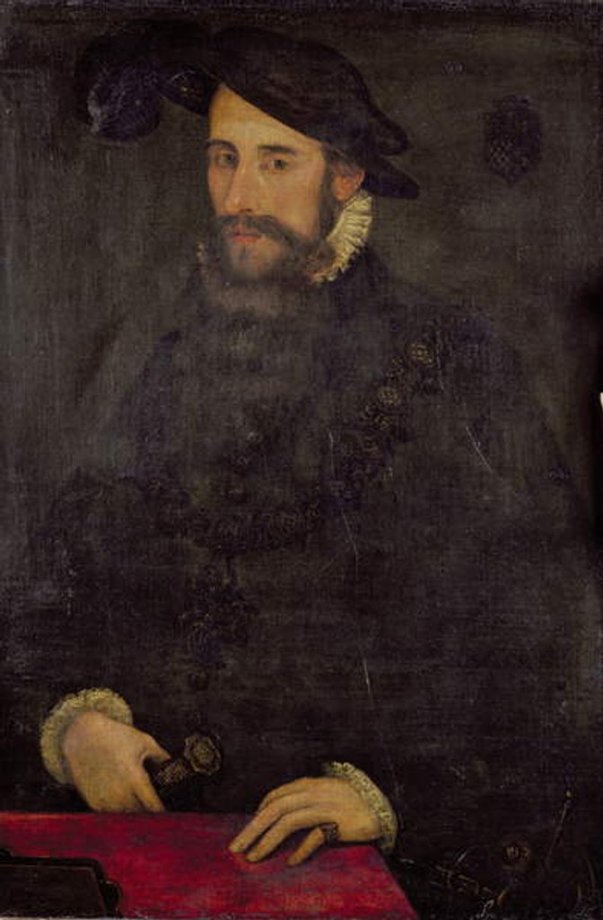 Detail of Portrait of Edward Seymour, Duke of Somerset and Lord Protector by English School