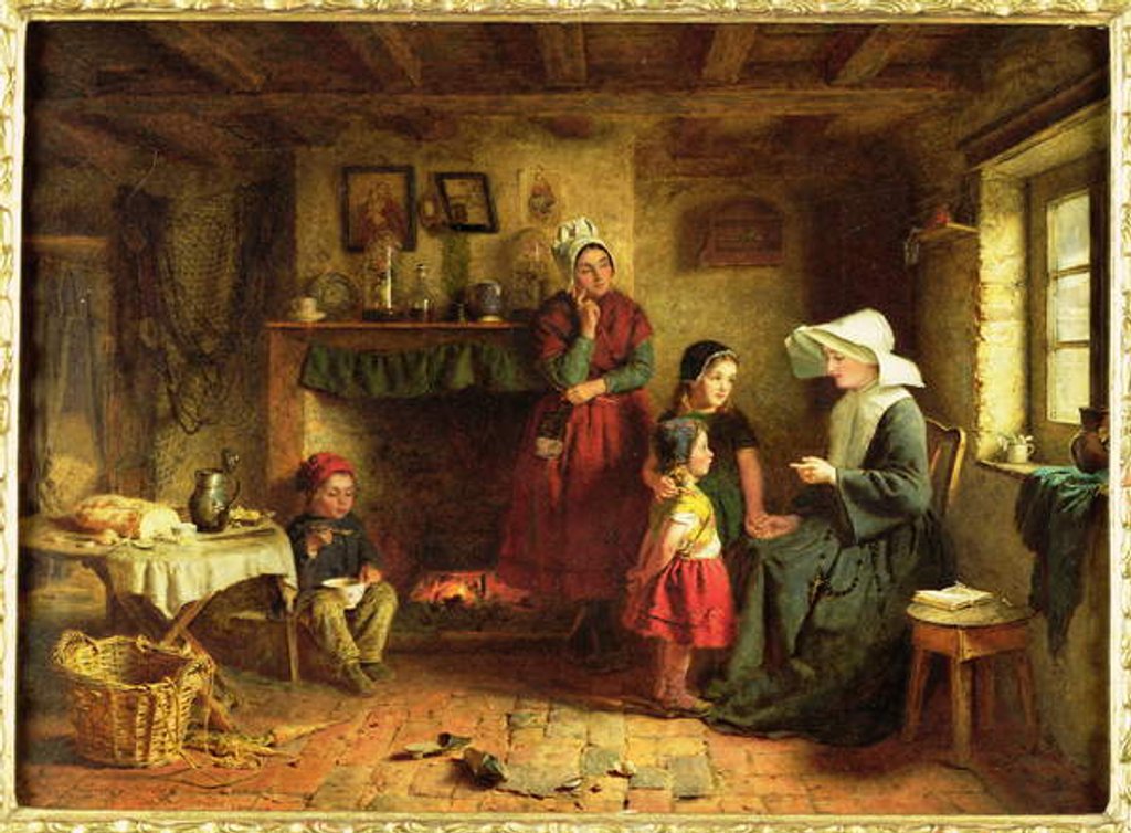 Detail of La Soeur de Charite, 1866 by George Hardy