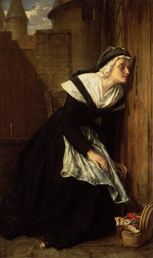 Detail of Marie Antoinette in the Prison of the Temple, 1861 by Alfred W. Elmore