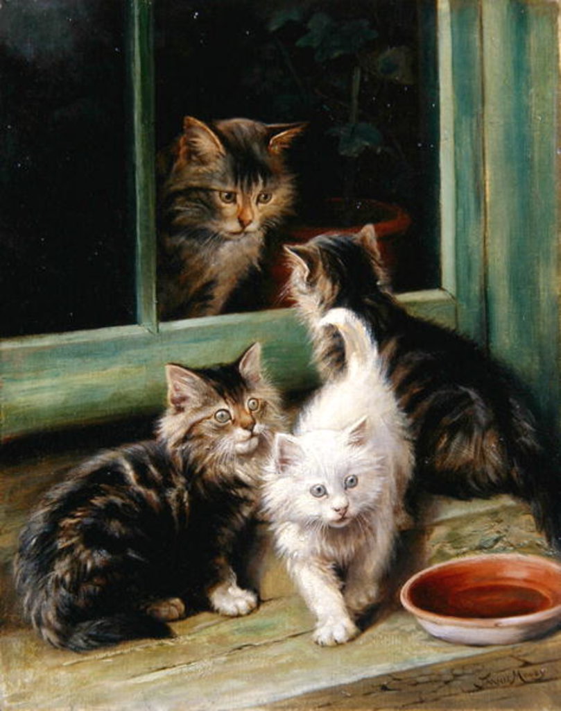 Detail of Kittens by Fannie Moody