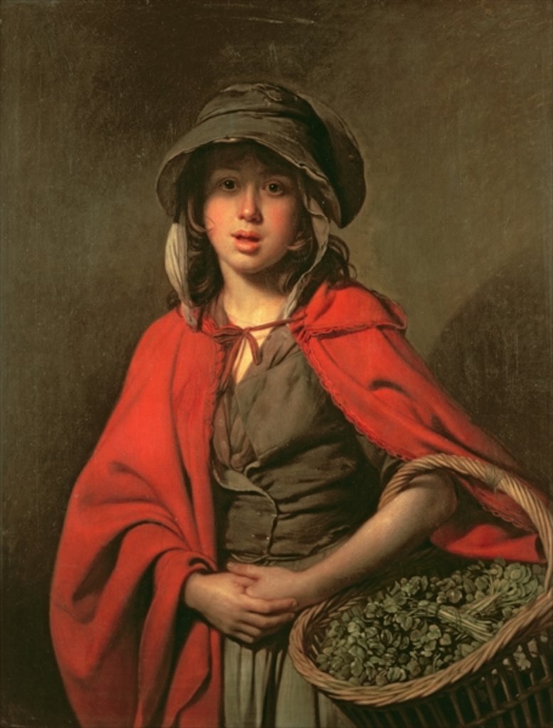 Detail of The Watercress Girl by Johann Zoffany