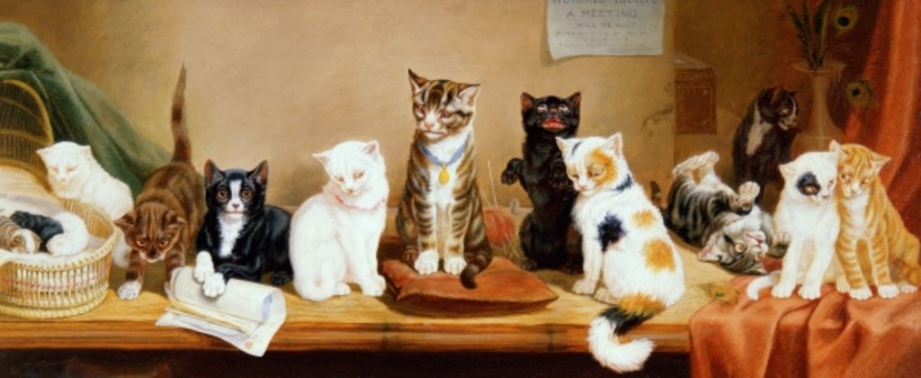 Detail of Women's Rights - A Meeting, 1885 by William Henry Hamilton Trood