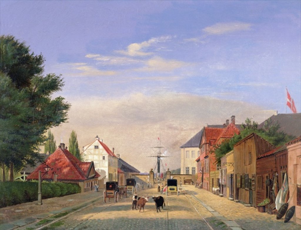 Detail of Street Scene by Danish School
