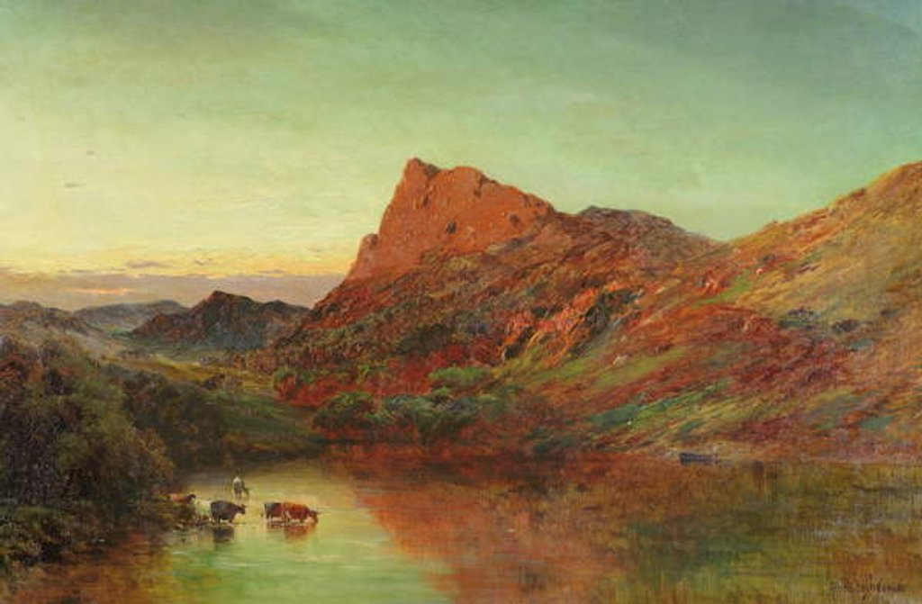 Detail of Dolwyddelan by Alfred de Breanski
