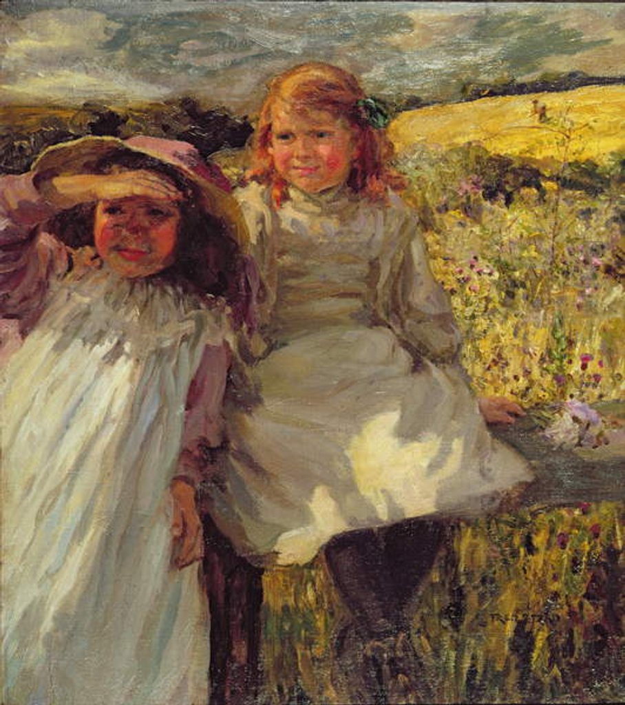 Detail of On the Stile by Frederick Stead