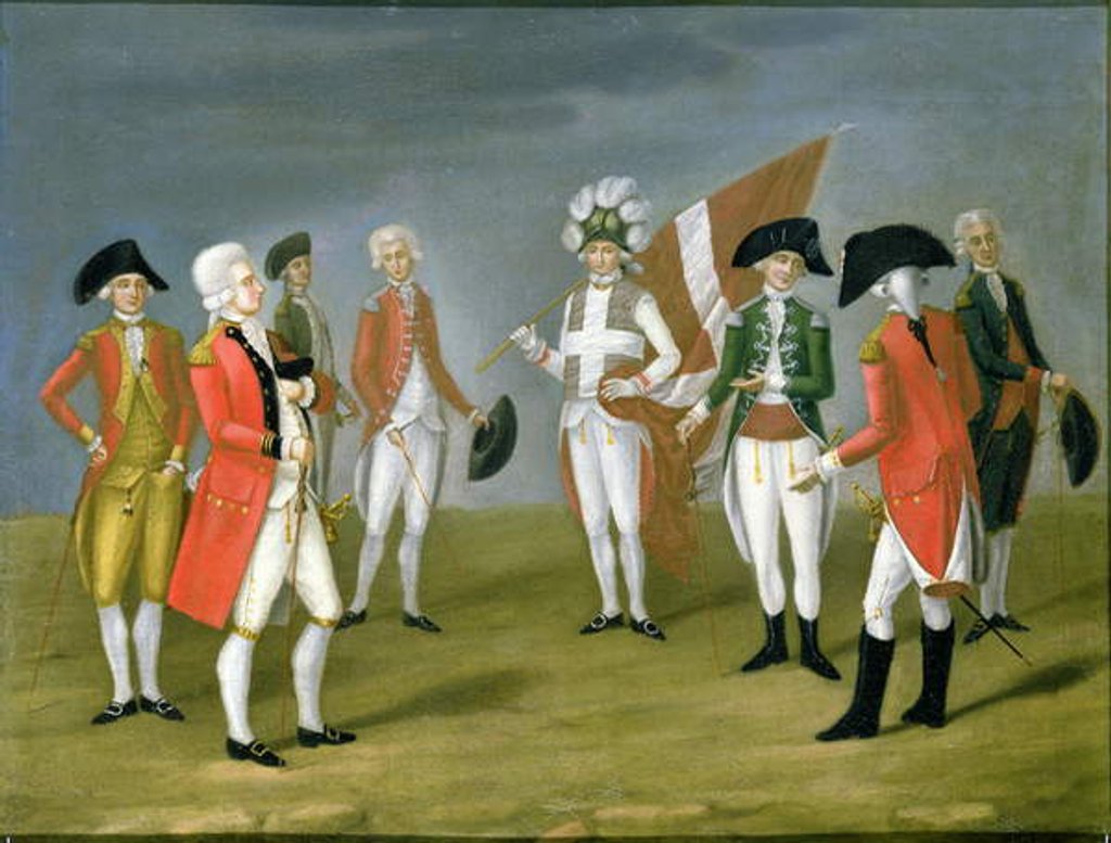 Detail of High Ranking Military Officers of Malta by Antoine de Favray