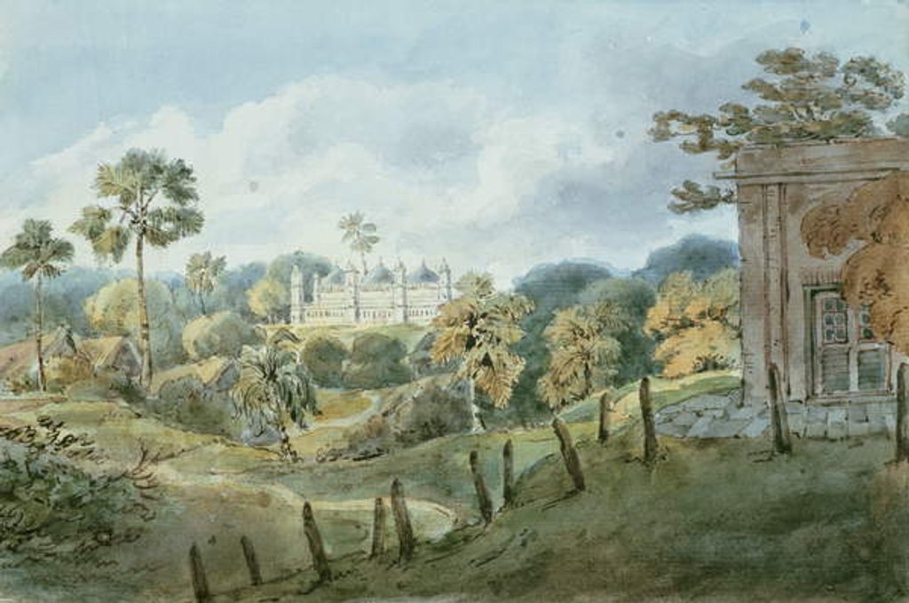Detail of View from Captain Williams' Bungalow at Mongheer, c.1808 by English School