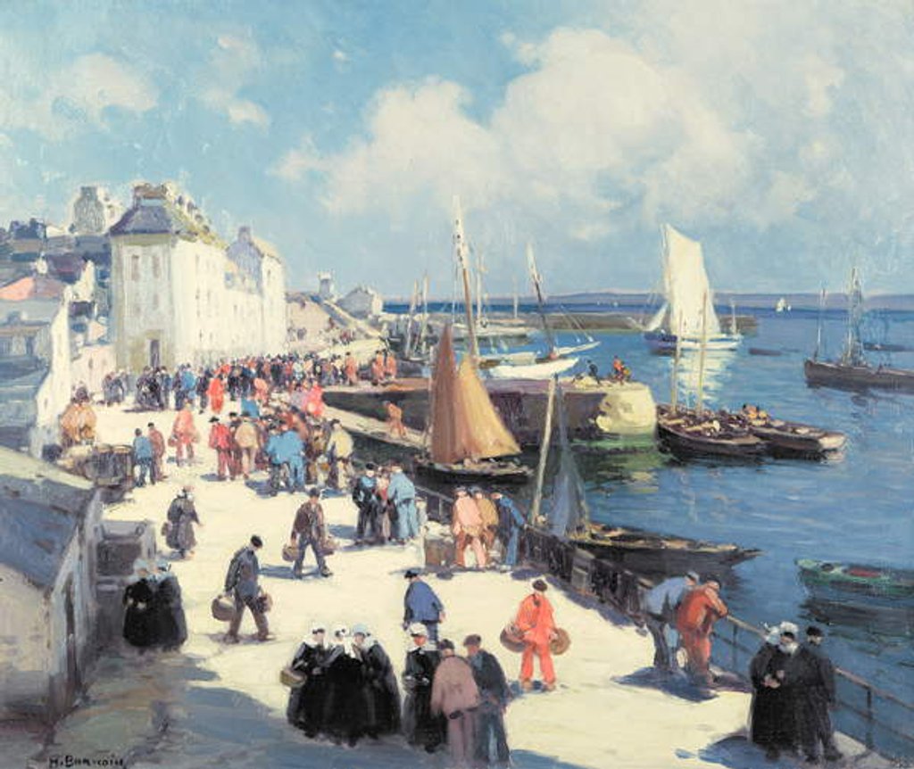 Detail of Douarnenez by Henri Alphonse Barnoin