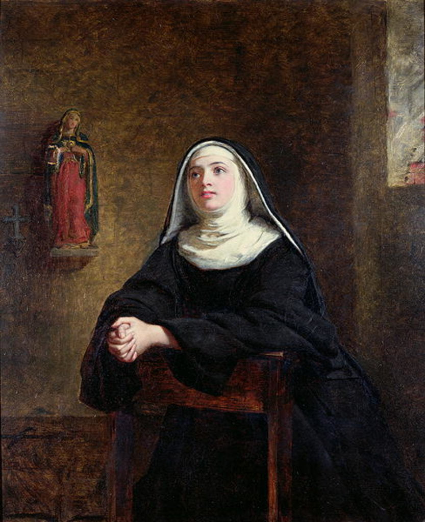 Detail of The Novice, 1862 by William Powell Frith