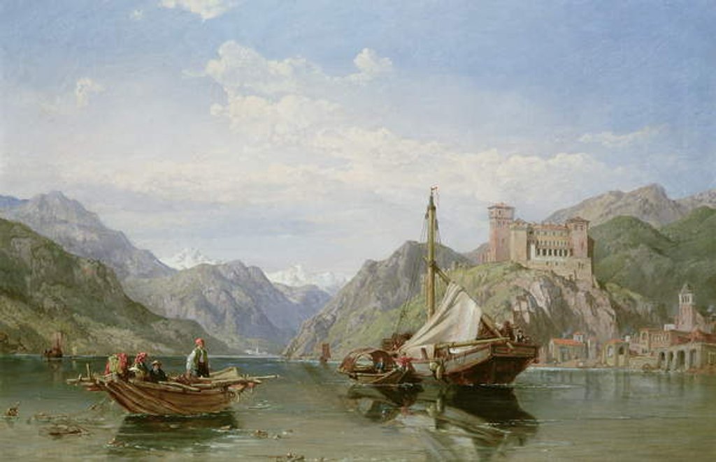 Detail of Angera on Lake Maggiore by George Clarkson Stanfield