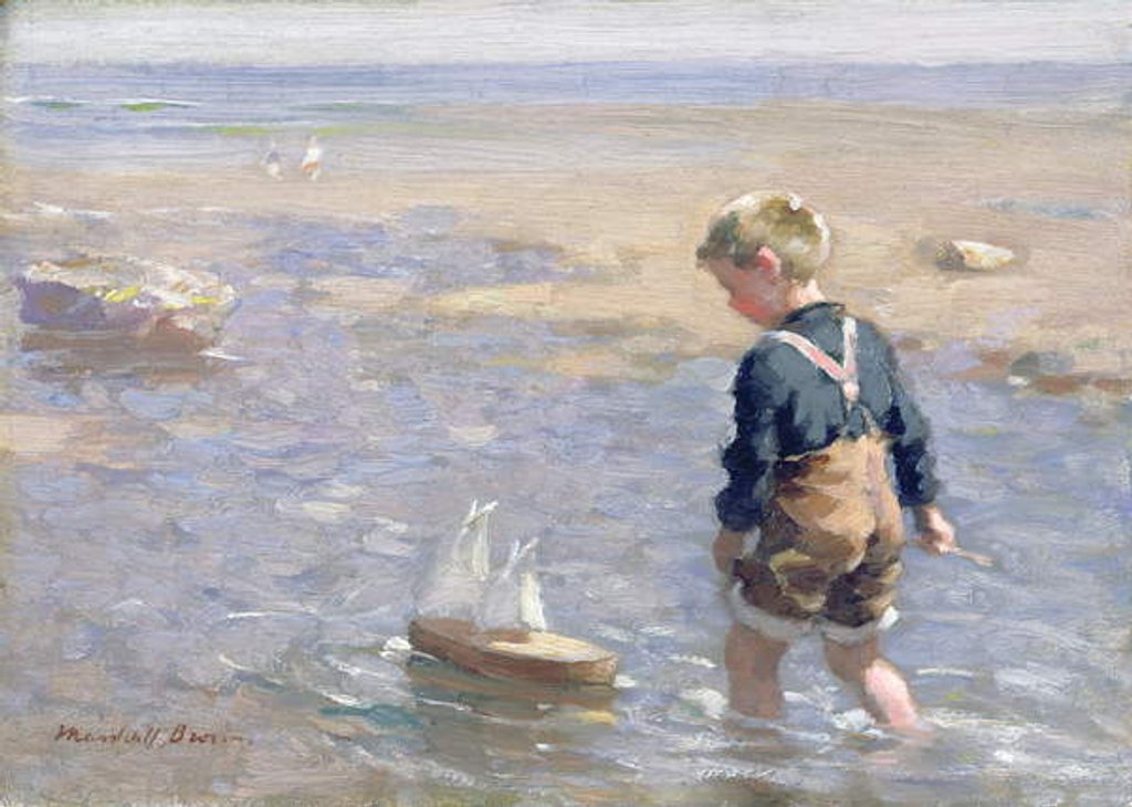 Detail of The Toy Boat by William Marshall Brown