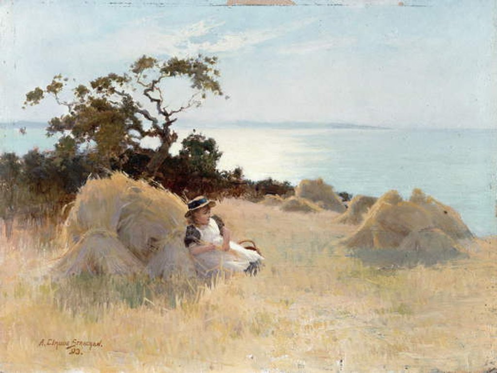 Detail of Towards Evening, 1893 by Arthur Claude Strachan