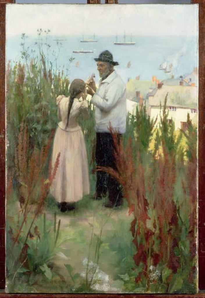 Detail of Across the Harbour, 1892 by Frank Wright Bourdillon