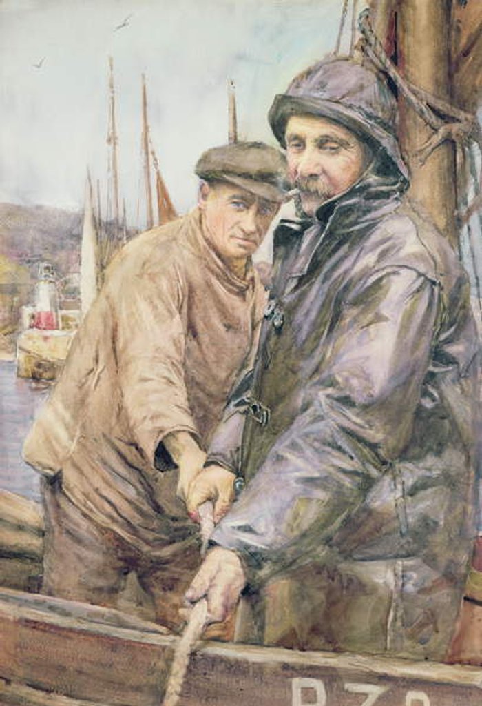 Detail of Hauling in the net by Henry Meynell Rheam